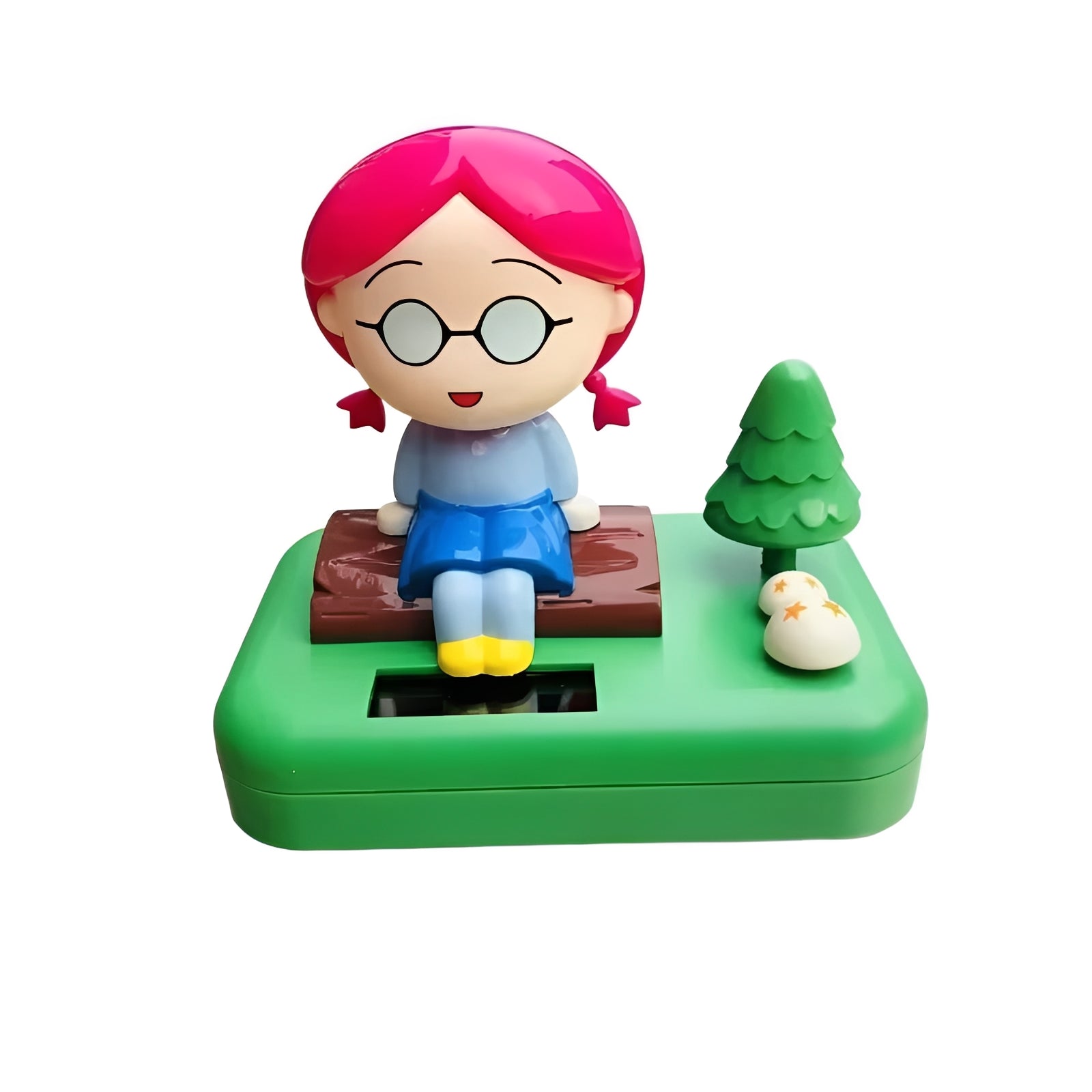 Solar Powered Swinging Bobble Ornament for Car Dashboards All Vera Mart