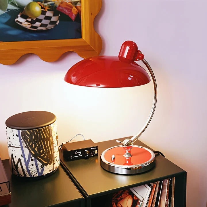 Adjustable Desk Lamp with Iron Base and Pen Holder, 16.7in All Vera Mart