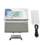 Mirror LED Alarm Clock with USB Charging Port and Dual Alarms All Vera Mart