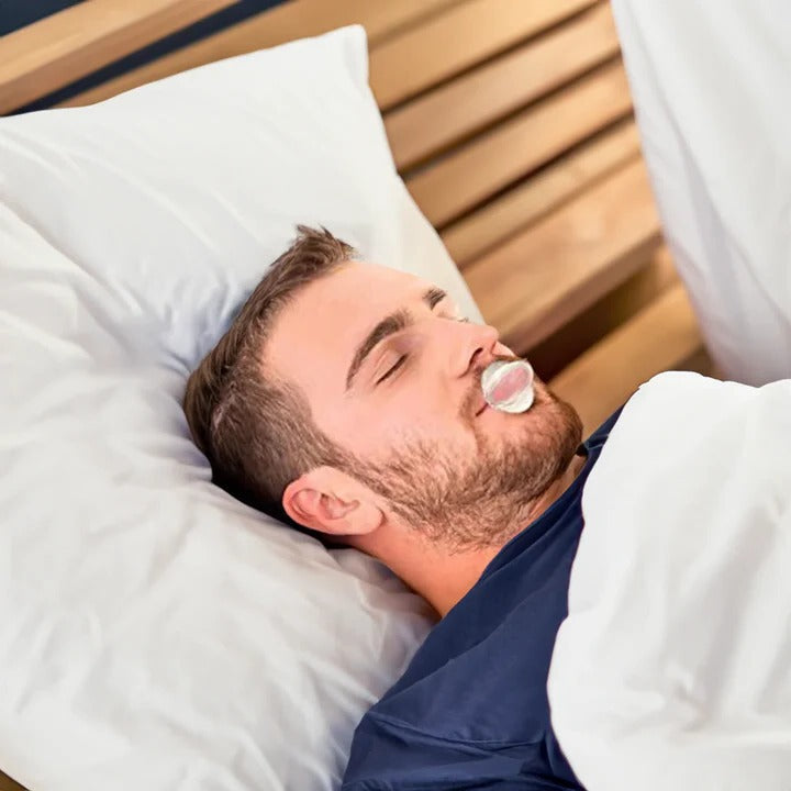 Tongue Retaining Aid with Suction Bulb and Forward Positioning for Sleep All Vera Mart