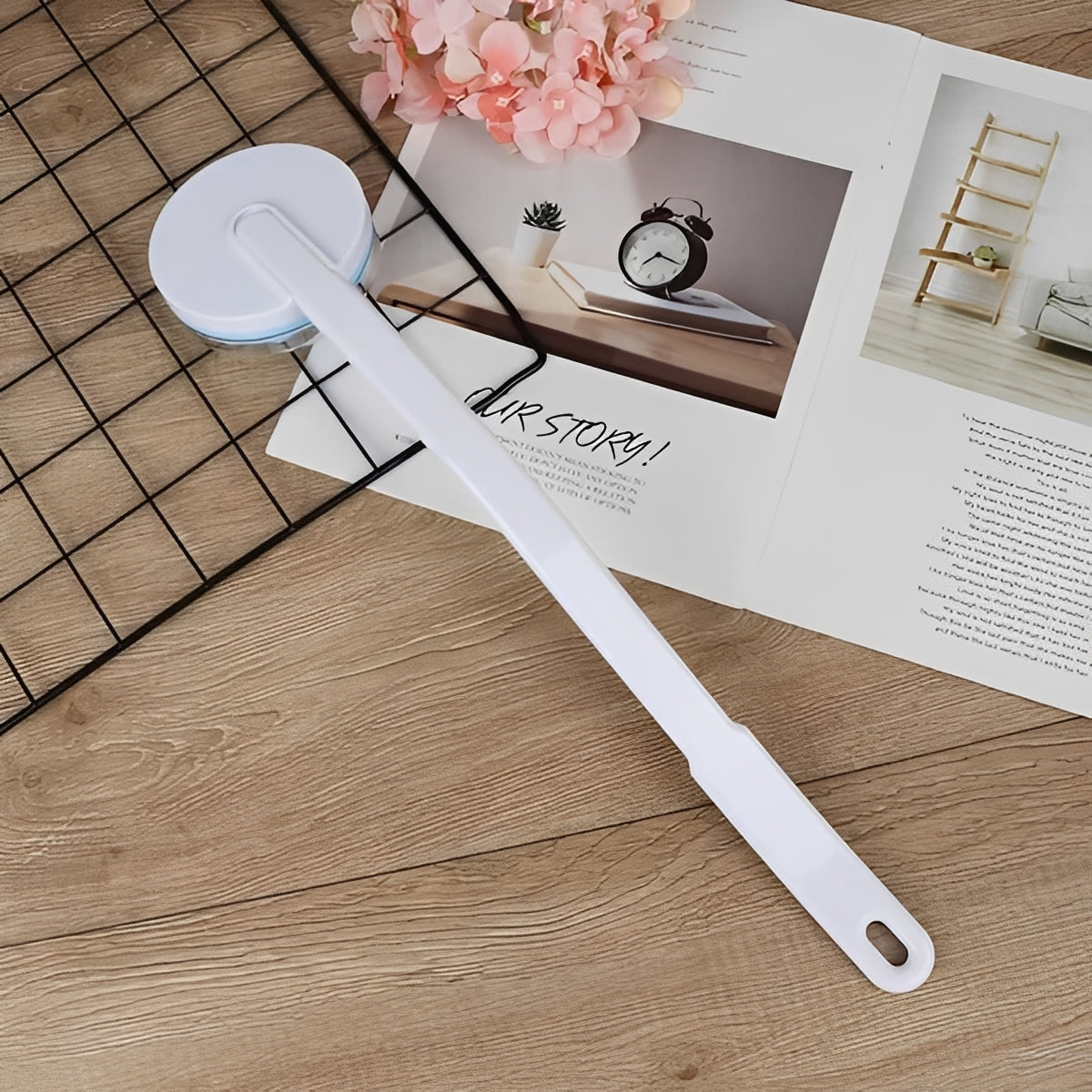 Adjustable Lotion Roller with Refillable Reservoir and Massage Ball for Back Application All Vera Mart