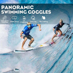 Swim Goggles with Anti-Fog Coating and Wide View Frame, Adjustable Silicone Seals All Vera Mart