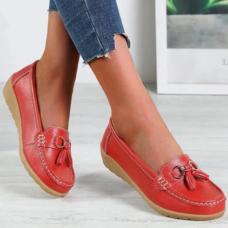 Women's Slip On Loafers with Contoured Insoles and Ventilated Upper All Vera Mart