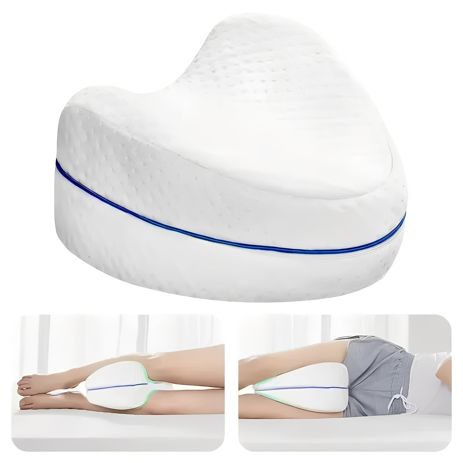 Leg Pillow Covers with Zipper and Machine Washable Fabric, 2 Pack All Vera Mart
