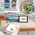Programmable Robot Building Set with Motor and Sensors for Ages 3-12 All Vera Mart
