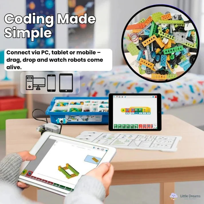 Programmable Robot Building Set with Motor and Sensors for Ages 3-12 All Vera Mart