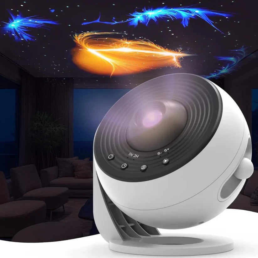 LED Film Disc Projector with 13 Space Scene Discs and Silent 360 Rotation All Vera Mart