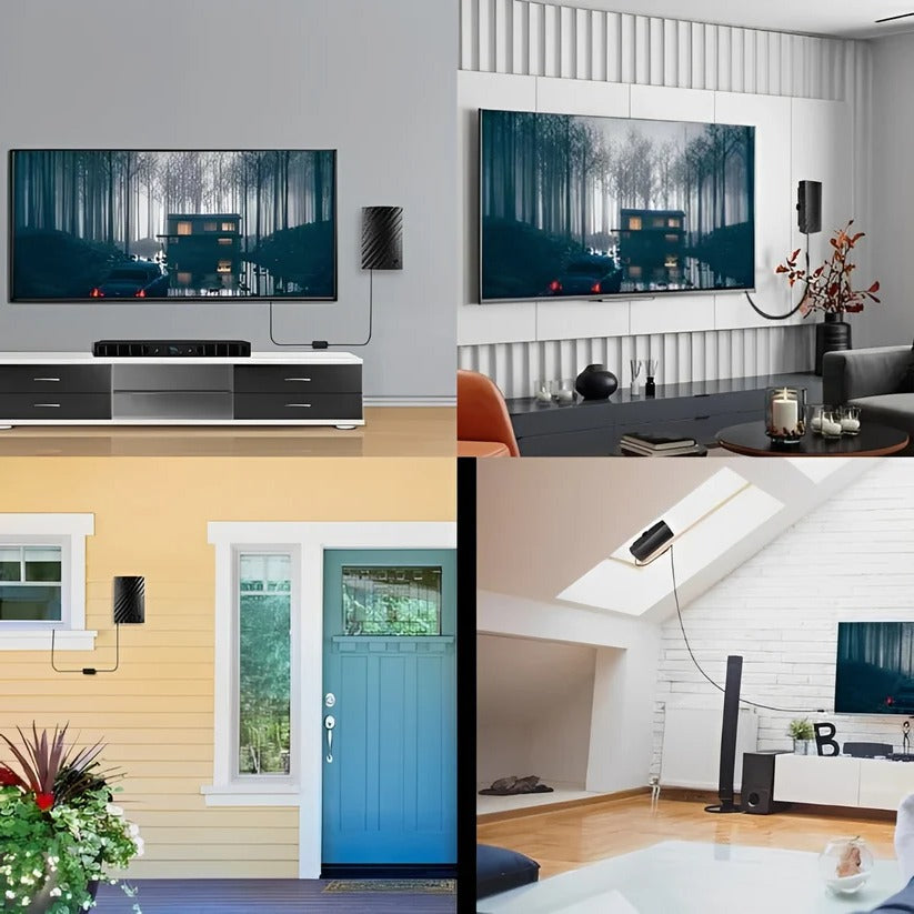 Indoor Digital TV Antenna with 600 Mile Range and 4K Reception All Vera Mart