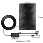 Indoor Digital TV Antenna with 600 Mile Range and 4K Reception All Vera Mart