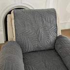 Elastic Microfiber Recliner Cover with Leaf Pattern and Non-Slip Backing All Vera Mart