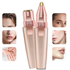 Facial Hair Remover with Interchangeable Heads and LED Light, Rechargeable Grooming Tool All Vera Mart