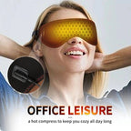 Heated Eye Mask with Carbon Fiber Element and Vibration, 3 Temperature Settings All Vera Mart