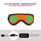 Heated Eye Mask with Carbon Fiber Element and Vibration, 3 Temperature Settings All Vera Mart