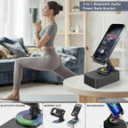 Foldable Phone Stand with Wireless Speaker and Built-in Charging, Color LED All Vera Mart