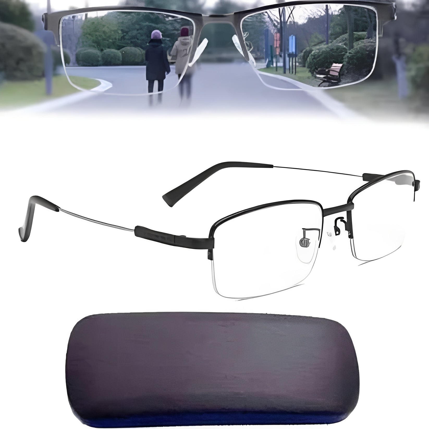 Progressive Reading Glasses with Photochromic Lenses and UV Protection for Men and Women All Vera Mart