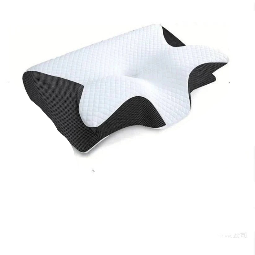 Memory Foam Neck Pillow with Contoured Support and Breathable Cover, Machine Washable All Vera Mart