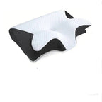 Memory Foam Neck Pillow with Contoured Support and Breathable Cover, Machine Washable All Vera Mart