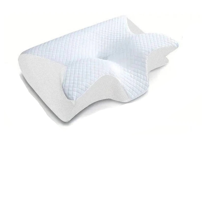 Memory Foam Neck Pillow with Contoured Support and Breathable Cover, Machine Washable All Vera Mart