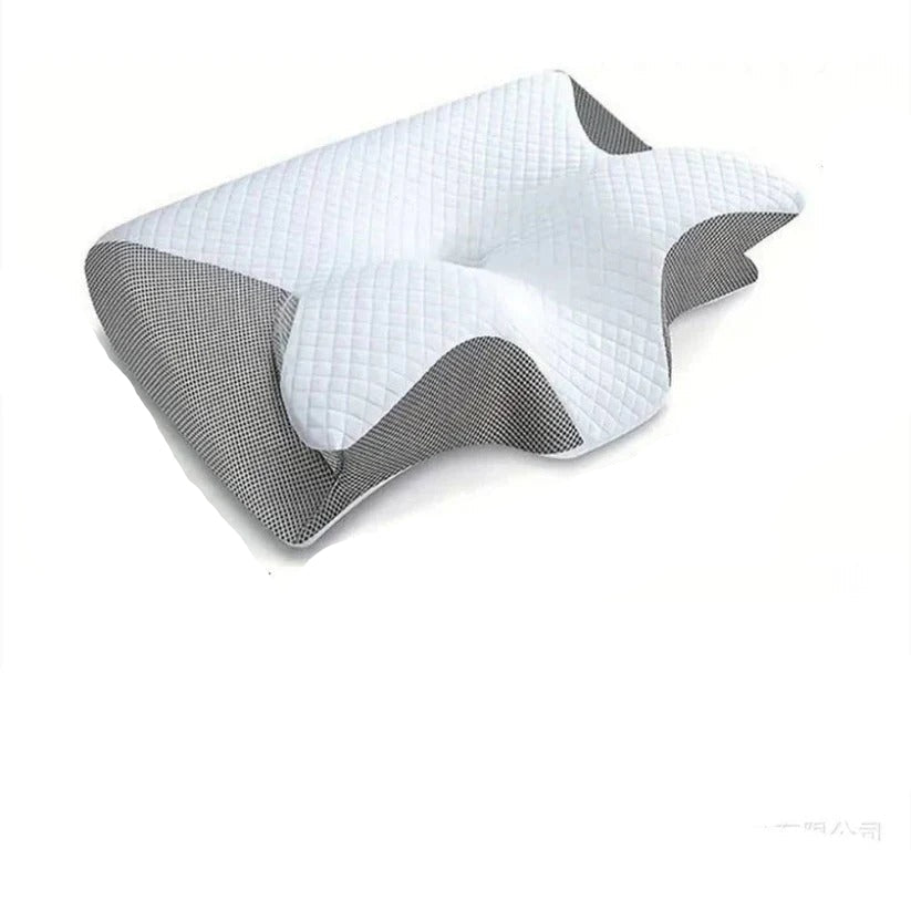 Memory Foam Neck Pillow with Contoured Support and Breathable Cover, Machine Washable All Vera Mart