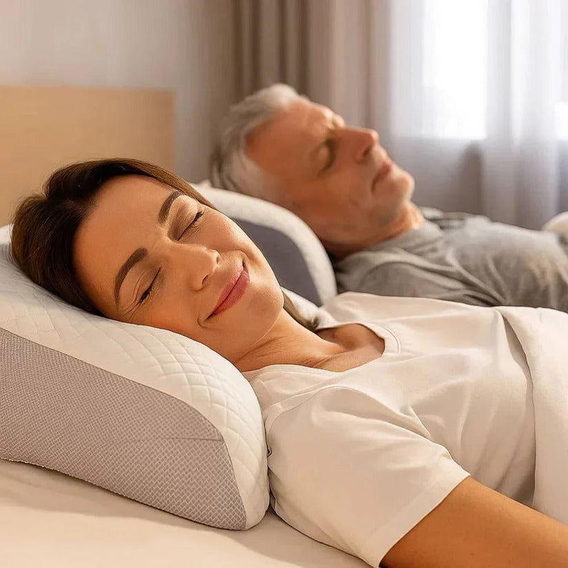 Memory Foam Neck Pillow with Contoured Support and Breathable Cover, Machine Washable All Vera Mart