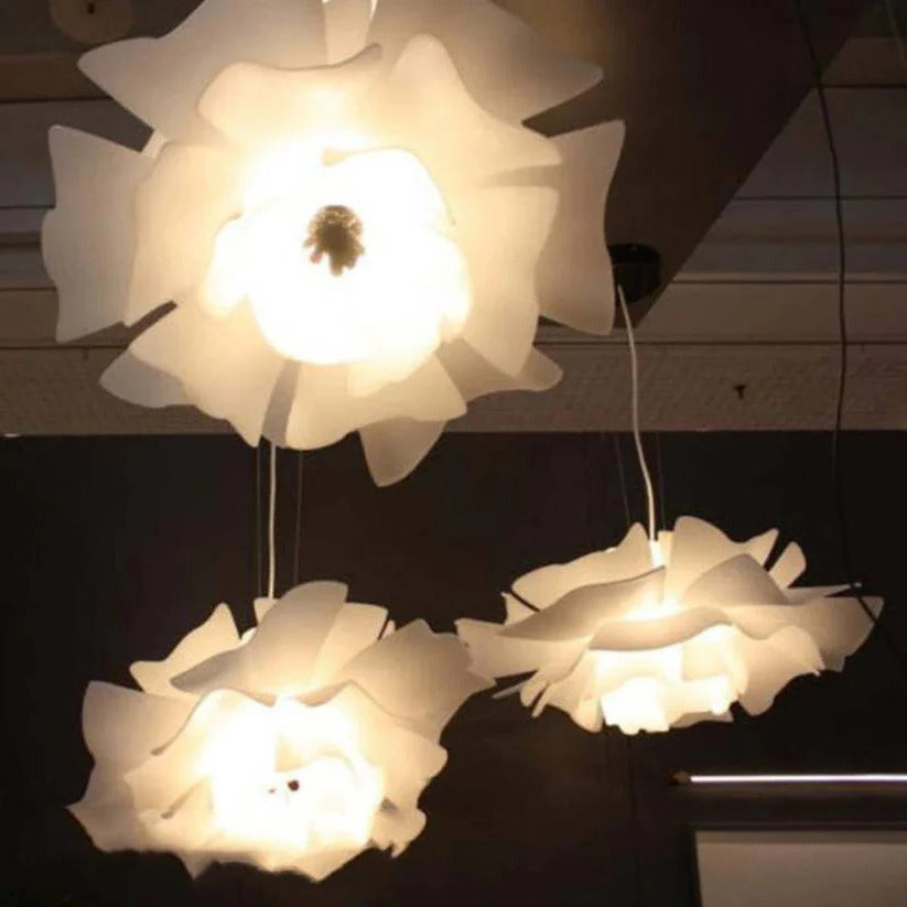 Floral Pendant Light with Dimmable Brightness and Petal Design, Multiple Sizes All Vera Mart