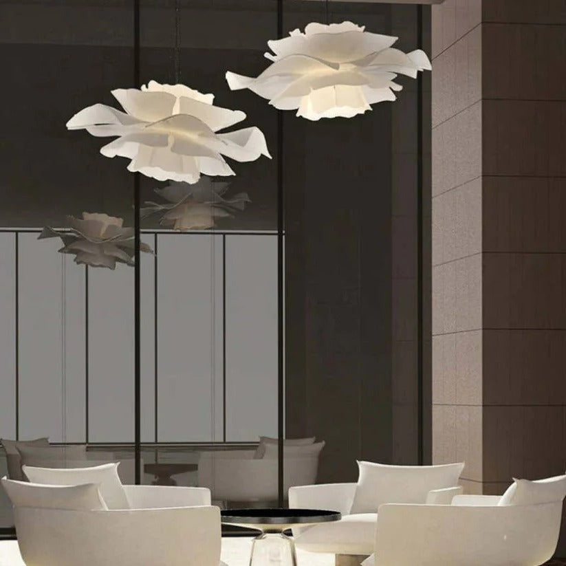 Floral Pendant Light with Dimmable Brightness and Petal Design, Multiple Sizes All Vera Mart