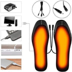 Heated Insoles with Three Temperature Settings and USB Charging for Winter Boots All Vera Mart