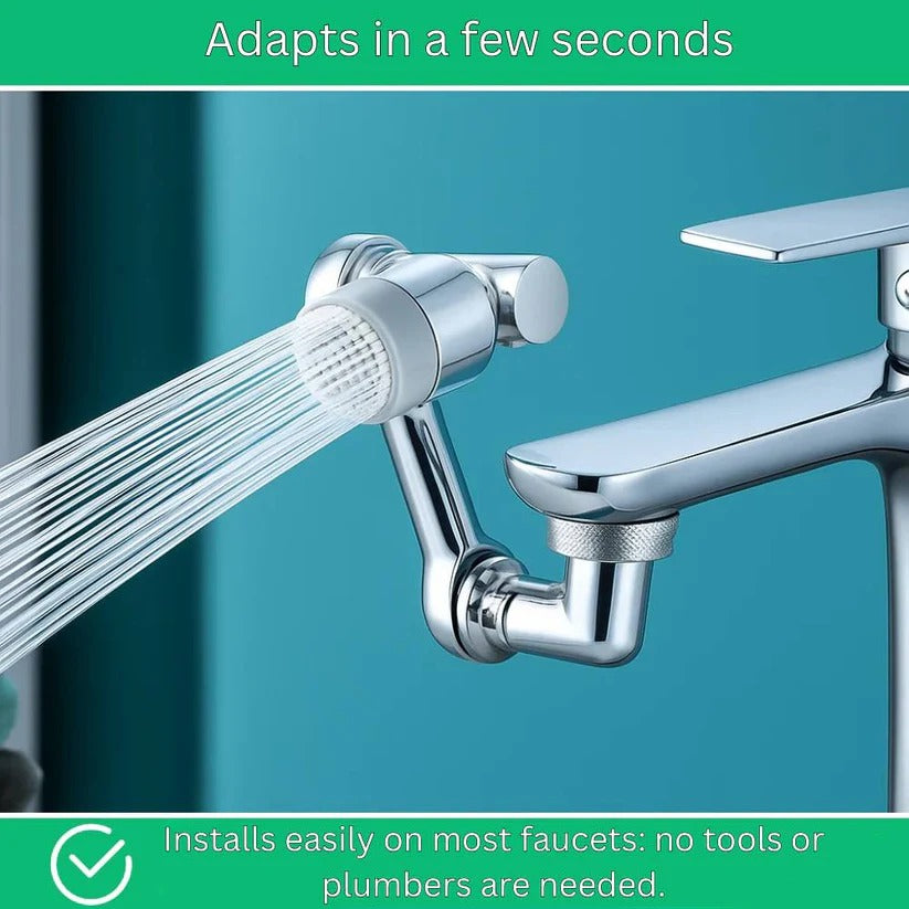 Rotating Faucet Aerator with Dual Spray Modes and Flow Reducer All Vera Mart