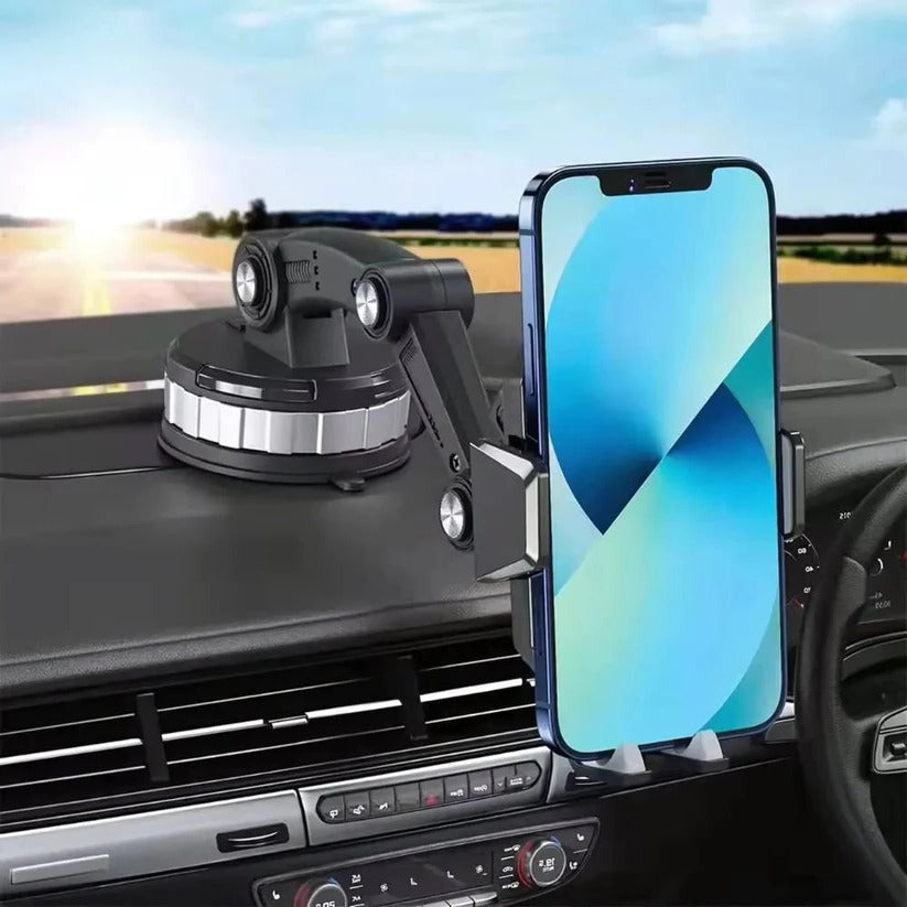 Smartphone Car Mount with 360 Degree Rotation and Lever Lock Suction Base All Vera Mart