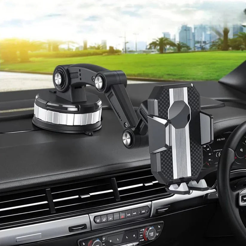 Smartphone Car Mount with 360 Degree Rotation and Lever Lock Suction Base All Vera Mart