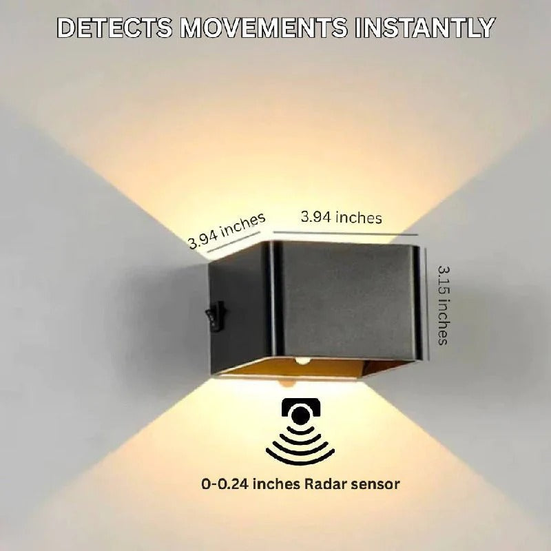 Magnetic Wall Light with Rechargeable Battery and Adjustable Brightness All Vera Mart