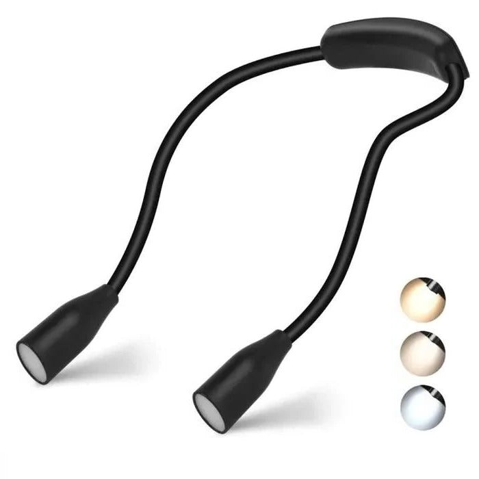 Wearable Shoulder Light with Dual Bendable Arms and Adjustable Brightness All Vera Mart