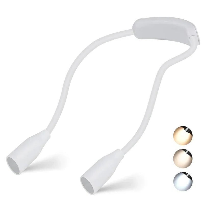 Wearable Shoulder Light with Dual Bendable Arms and Adjustable Brightness All Vera Mart