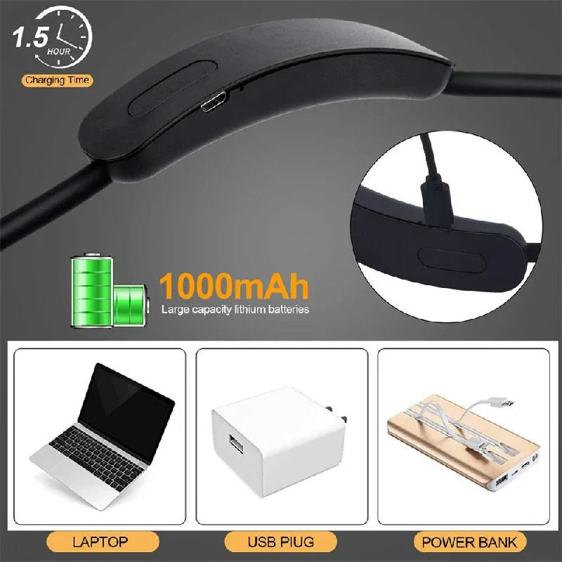 Wearable Shoulder Light with Dual Bendable Arms and Adjustable Brightness All Vera Mart