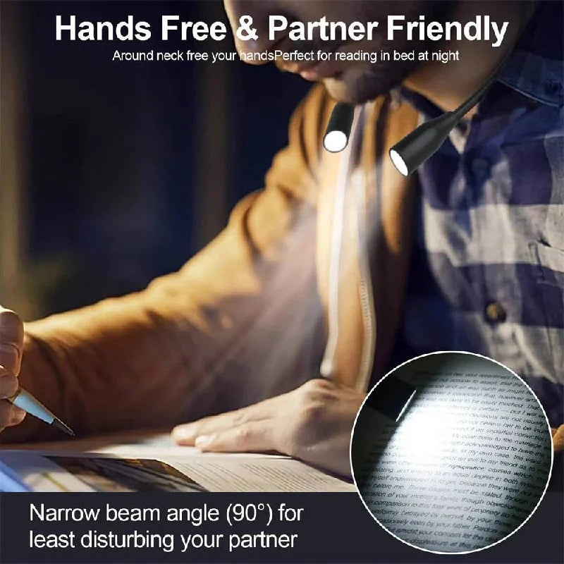 Wearable Shoulder Light with Dual Bendable Arms and Adjustable Brightness All Vera Mart