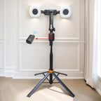 Face Tracking Phone Stand with Dual Fill Lights and Wireless Remote, 70 Inch Height All Vera Mart