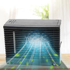 Evaporative Car Air Cooler with Transparent Water Tank and Adhesive Mount All Vera Mart