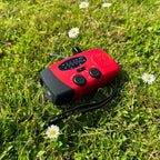 Emergency Radio with Hand Crank, Solar Panel and LED Flashlight, Device Charger All Vera Mart