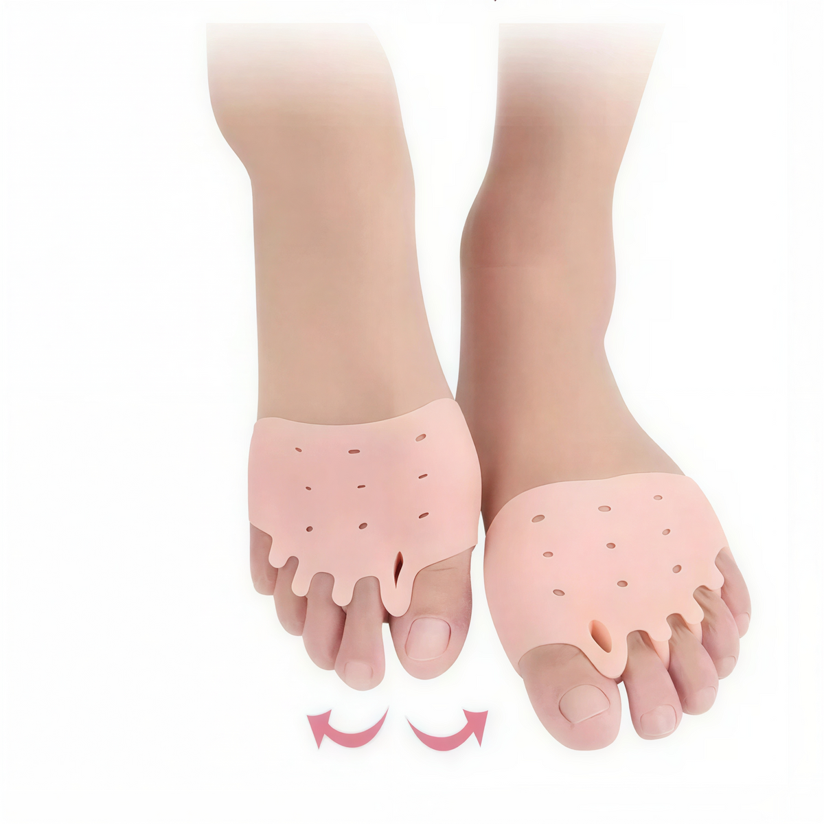 Gel Toe Straightener Sleeves with Memory Build and Low Profile Fit All Vera Mart