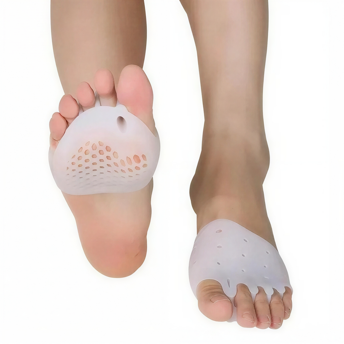 Gel Toe Straightener Sleeves with Memory Build and Low Profile Fit All Vera Mart