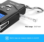Dr.meter Fish Scale Luggage Scale Fishing Gear - 110lb Backlit LCD Display Digital Scale with Built-in Measuring Tape - Fishing Scale with 2 AAA Batteries, Pocket Size - Fishing Gifts for Men allveramart