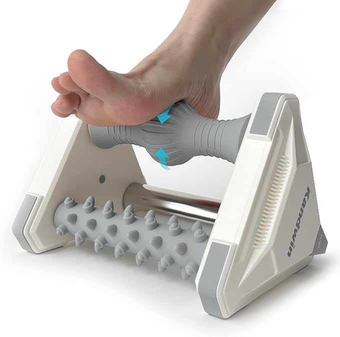 Icing Plantar Fasciitis Relief Foot Roller Massager, Green | Cold Rolling Massage Tool for Heel Arch Pain & Sore Tired Feet, Runners, Athletes, Standing Workers, Home Office Gym Use allveramart