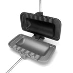 Stovetop Sandwich Pan with Dual Nonstick Plates and Detachable Handle, 12x5.5in All Vera Mart