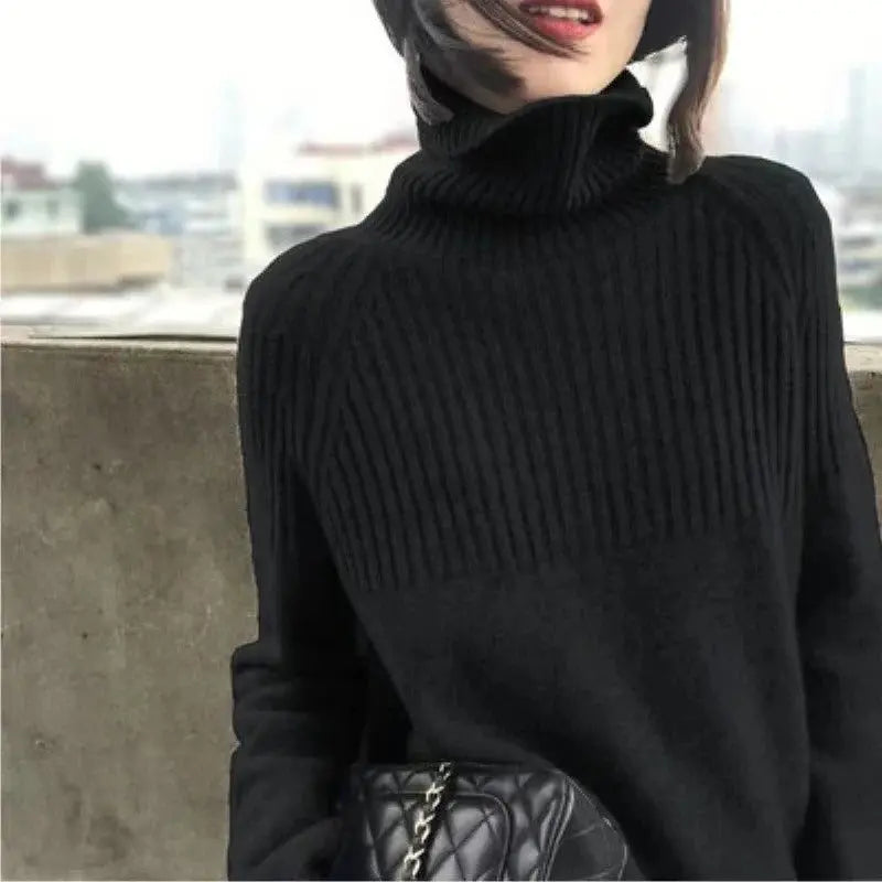 Cashmere Turtleneck Sweater with Fine Gauge Knit and Tailored Fit, Lightweight Insulation All Vera Mart