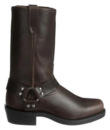Men's 11 Inch Slip-On Harness Boots with Adjustable Straps and Oil-Resistant Sole All Vera Mart