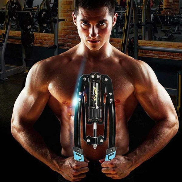 Adjustable Chest Exerciser with 20 Resistance Levels and Hydraulic Safety Protection All Vera Mart