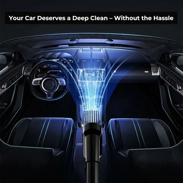 Handheld Vacuum with 90,000 Pa Suction and Six Interchangeable Nozzles for Car Interiors All Vera Mart