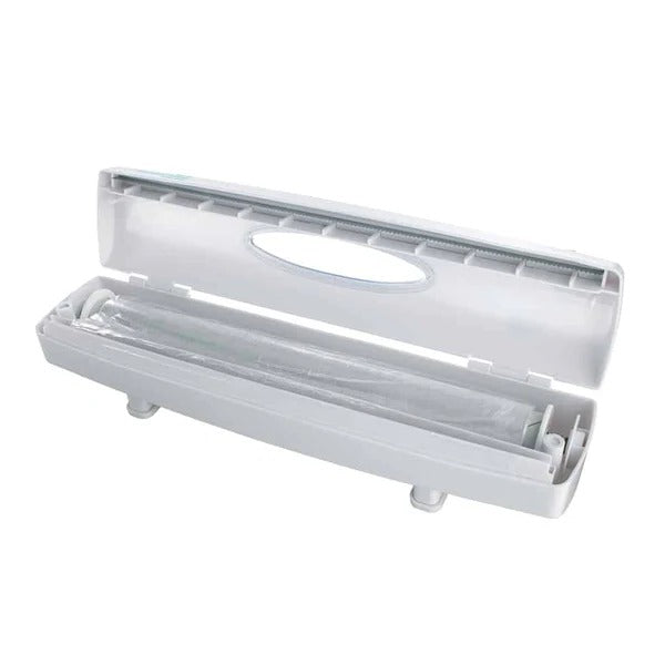 Plastic Wrap Dispenser with Spring Loaded Cutter and Multi-Material Support All Vera Mart