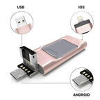 4-in-1 USB Drive with 32GB Storage and Multiple Connectors for Phones, Tablets, Computers All Vera Mart
