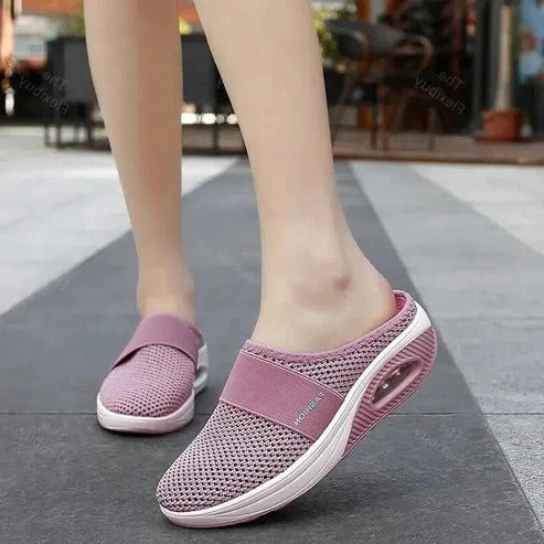 Orthopedic Slippers with Molded Footbed and Ventilated Upper, Slip-On Design All Vera Mart